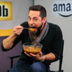 Zachary Levi on the set of his live IMDb interview with Ben Lyons on November 24, 2015.